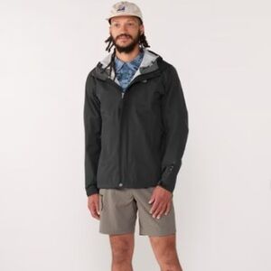 REI Co-op Black Hooded Hydrowall 2.5L Rain Snow Cold Jacket XS